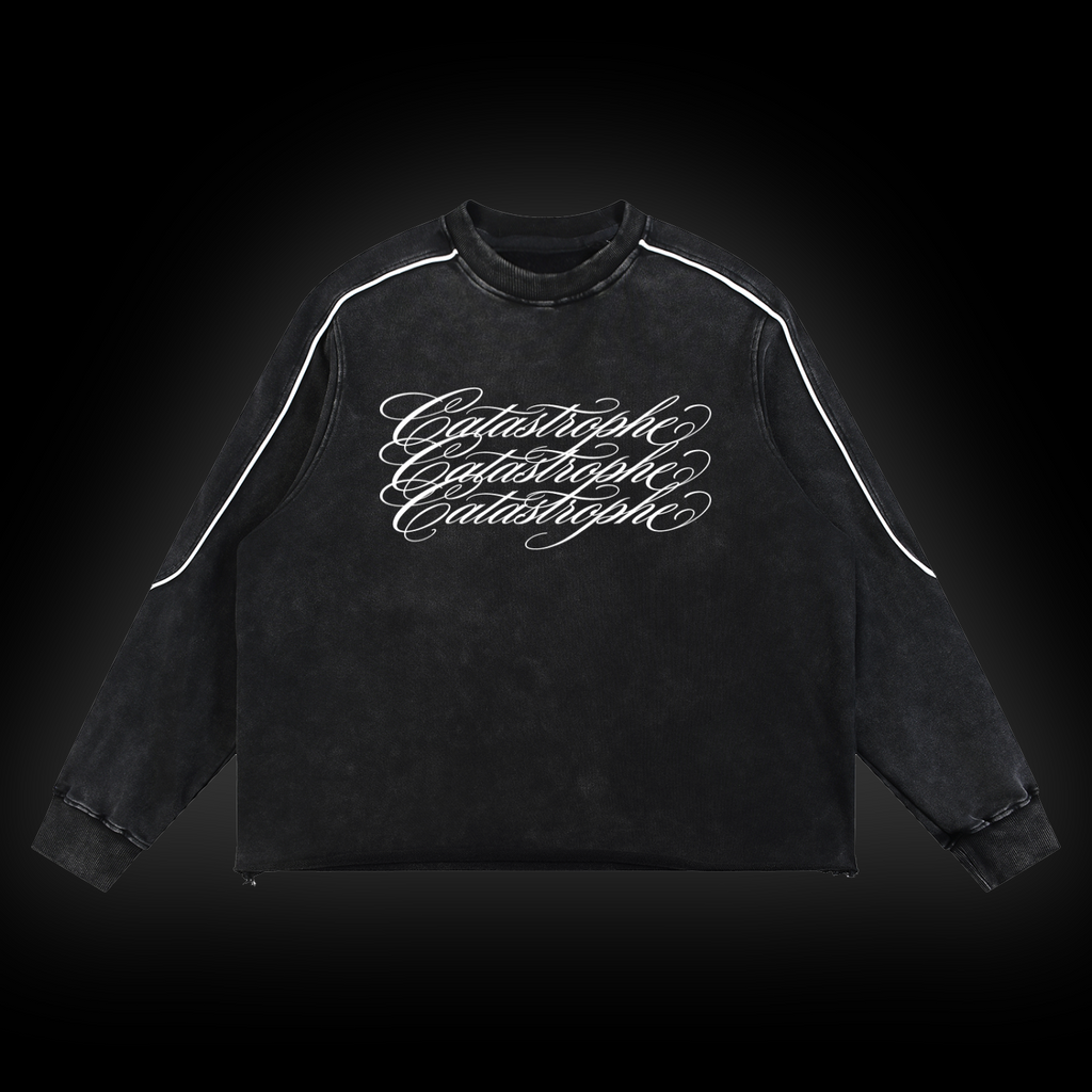 CATASTROPHE Wash Piping Hem Sweatshirt