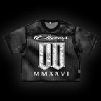 CATASTROPHE See-through Boxy Net T-Shirt