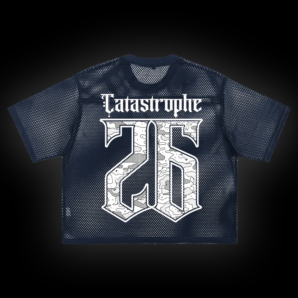 CATASTROPHE See-through Boxy Net T-Shirt