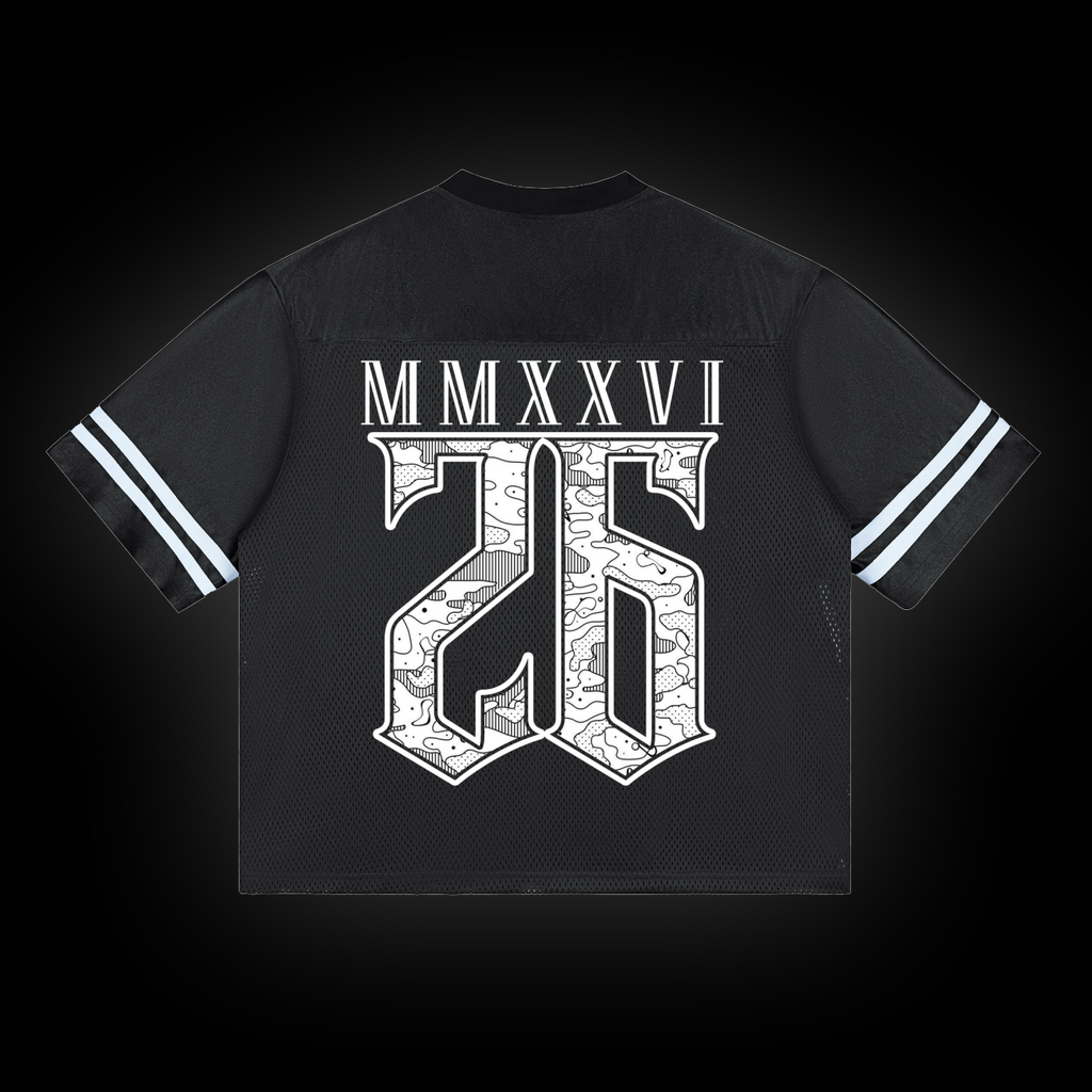CATASTROPHE MMXXVI BLK Taped Mesh T-Shirt