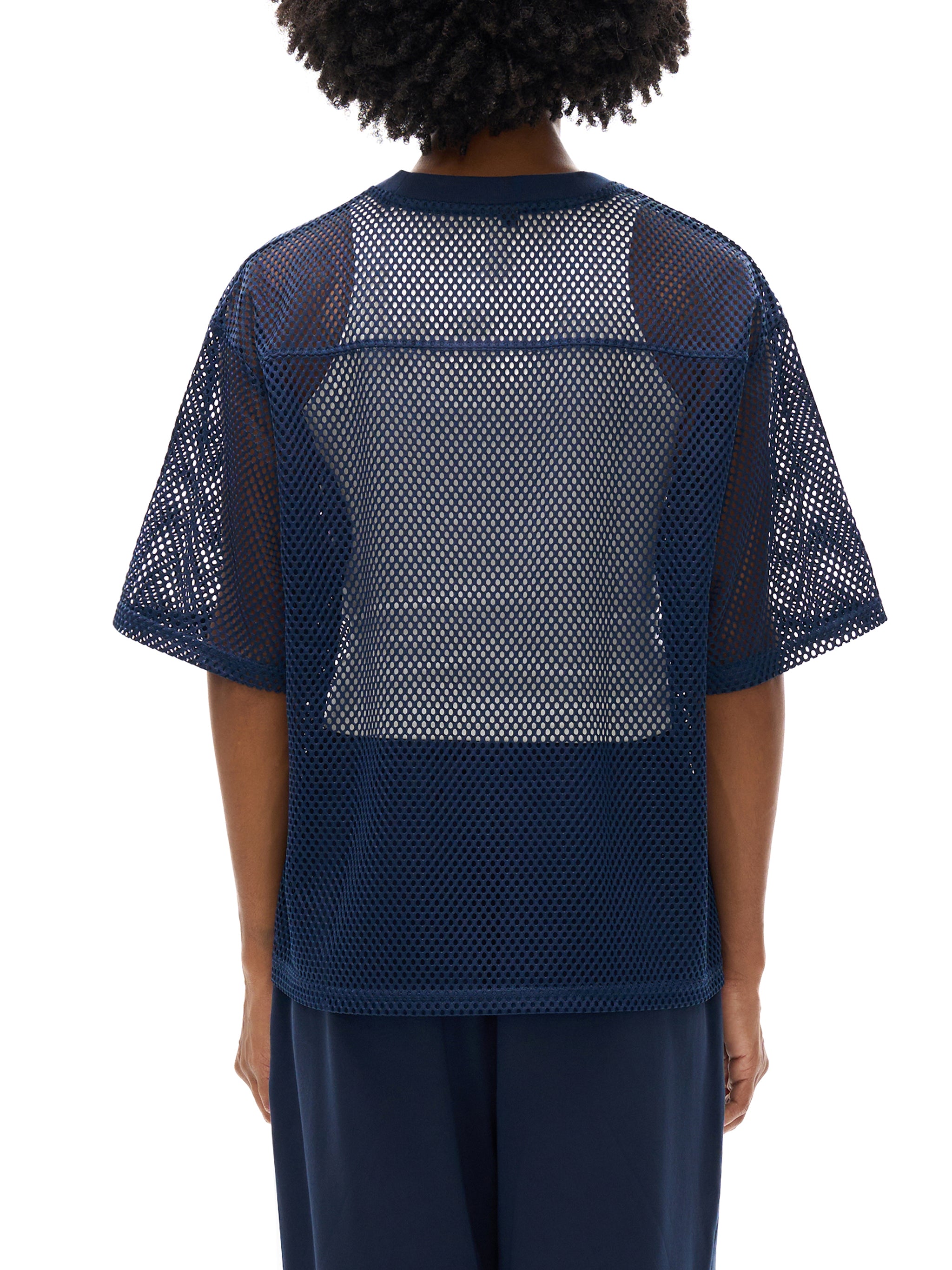 CATASTROPHE See-through Boxy Net T-Shirt