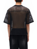 CATASTROPHE See-through Boxy Net T-Shirt