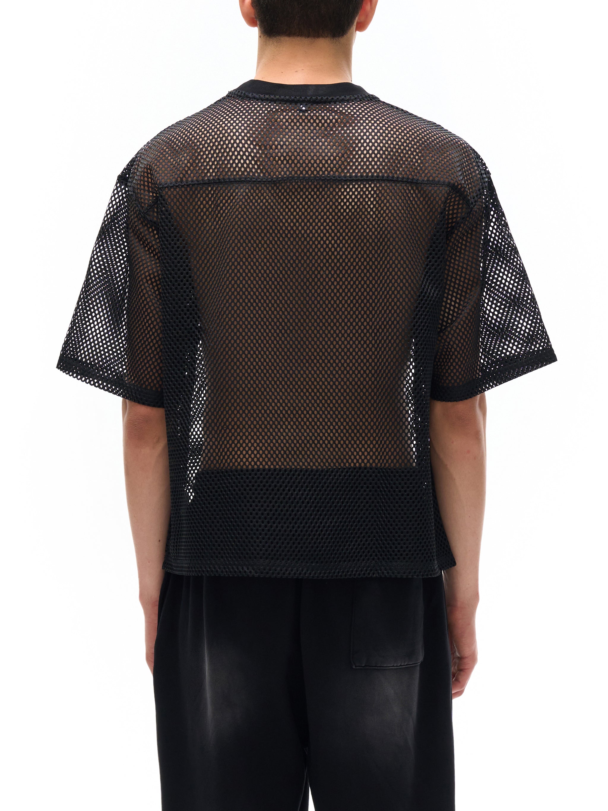 CATASTROPHE See-through Boxy Net T-Shirt
