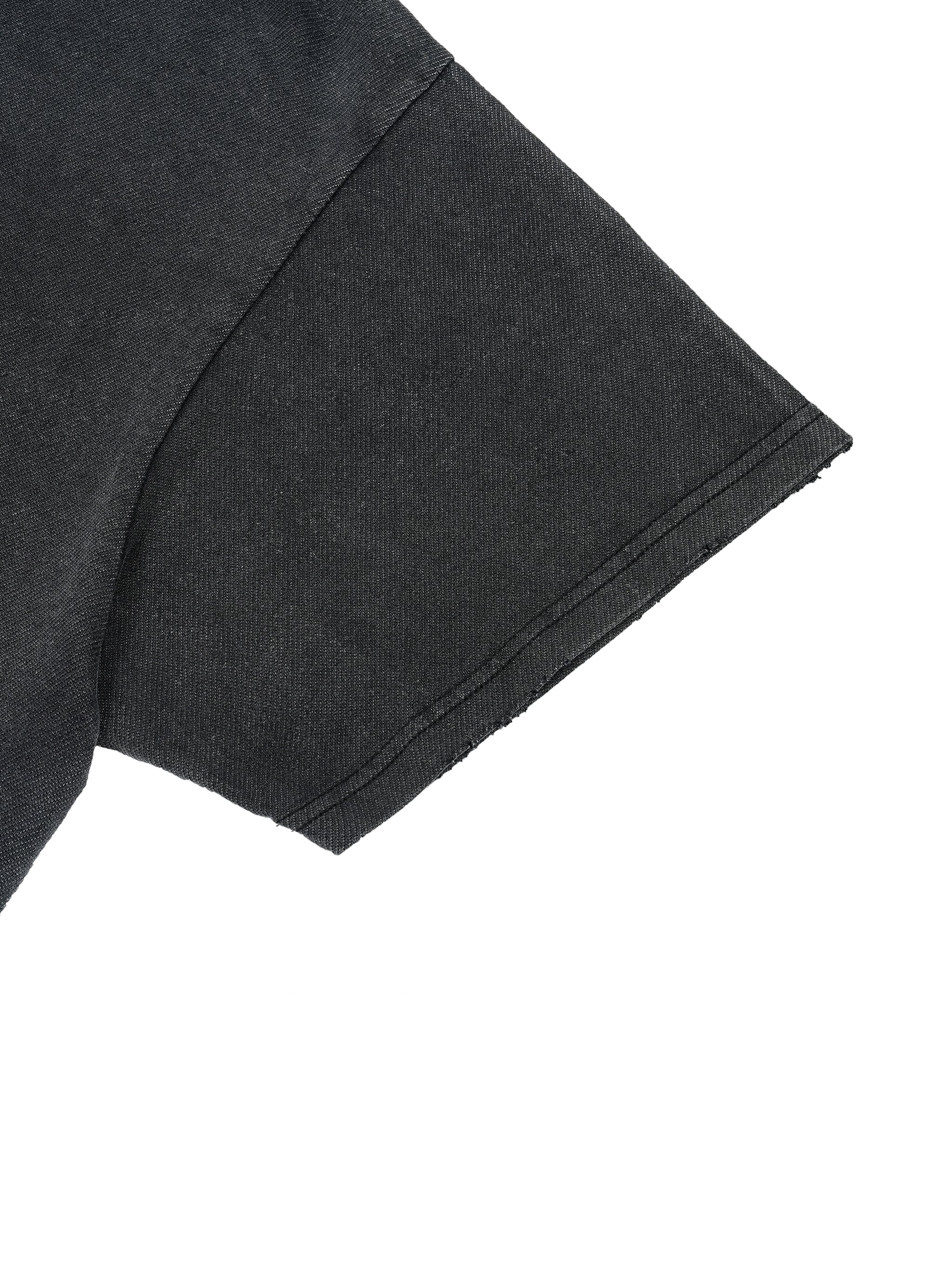 CATASTROPHE Vintage Wash Boxy Distressed Hem T-Shirt